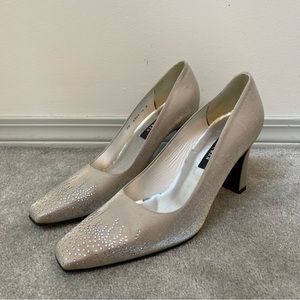 Vintage Stuart Weitzman Crystal Heels